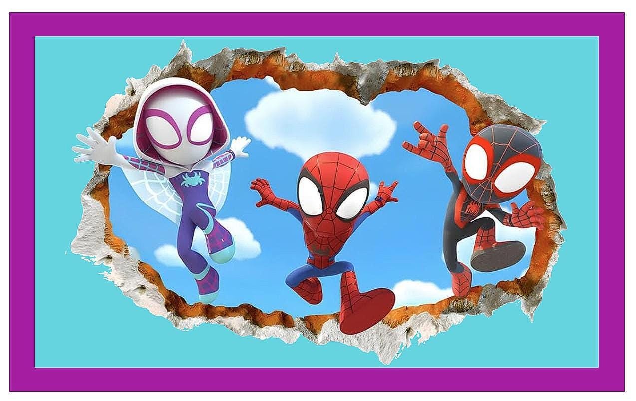 Spidey and Friends 20 oz Water Bottle Tumbler: Customizable Colors