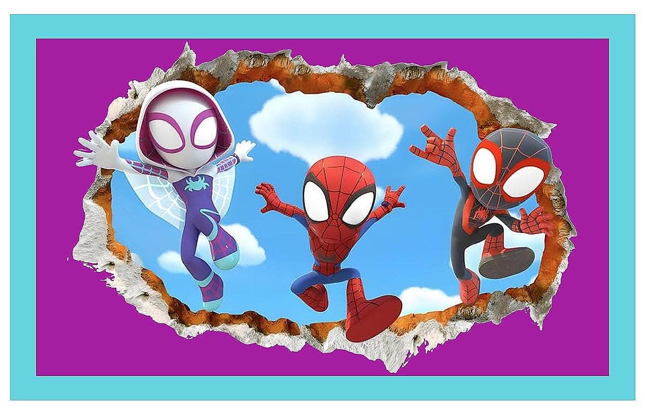 Spidey and Friends 20 oz Water Bottle Tumbler: Customizable Colors