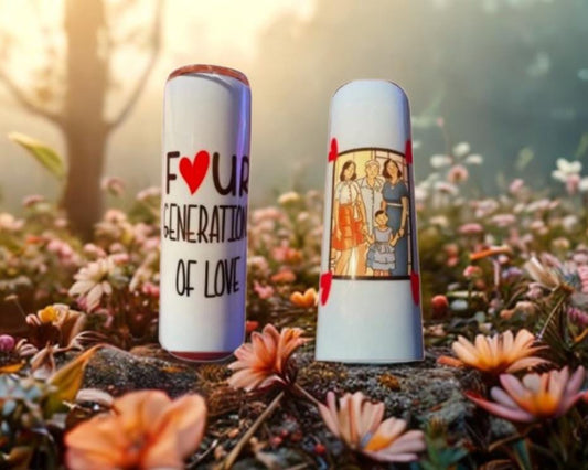 Generations of Love cartoon 20 oz tumbler