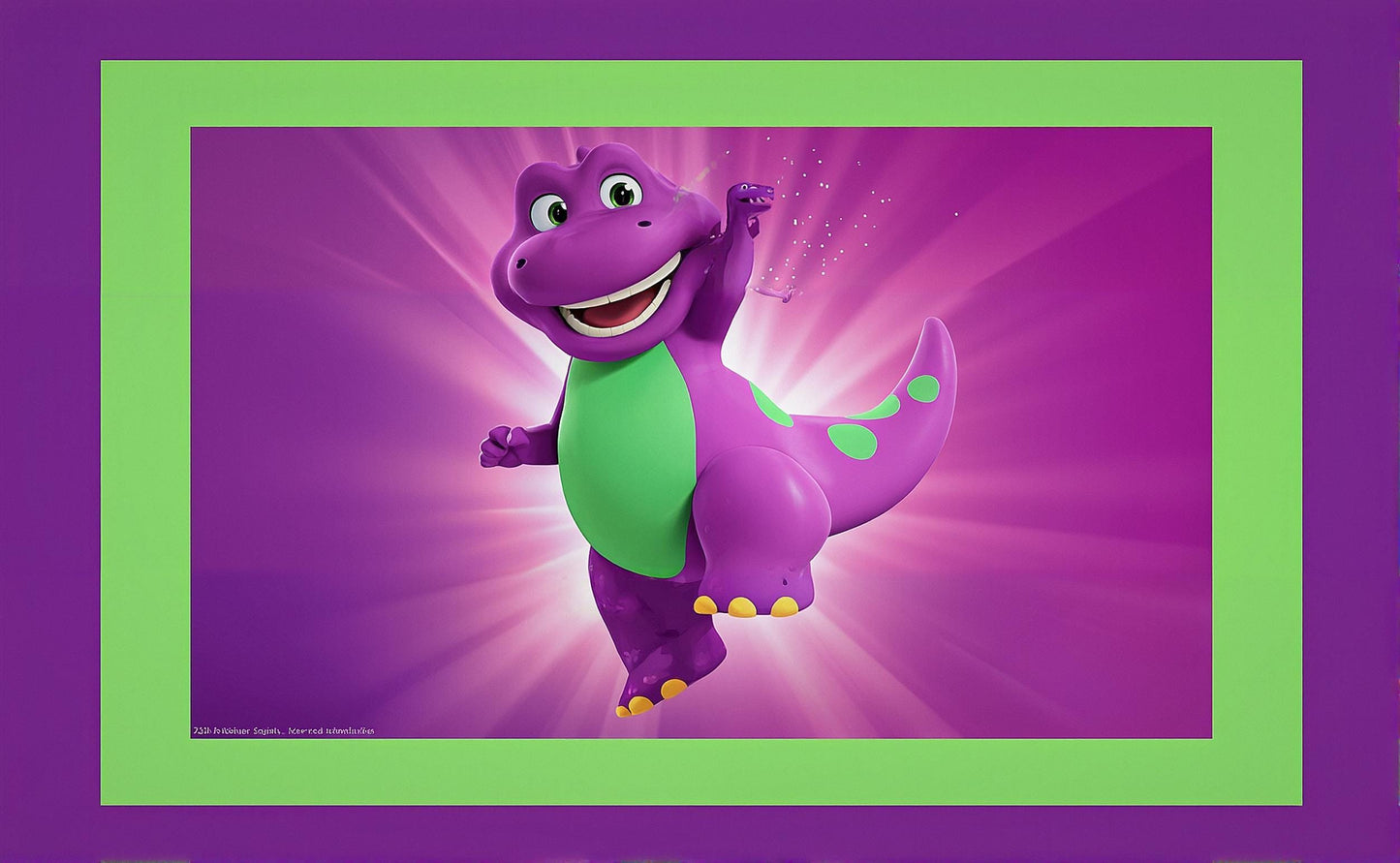 Barney 12 oz toddler sippy cup