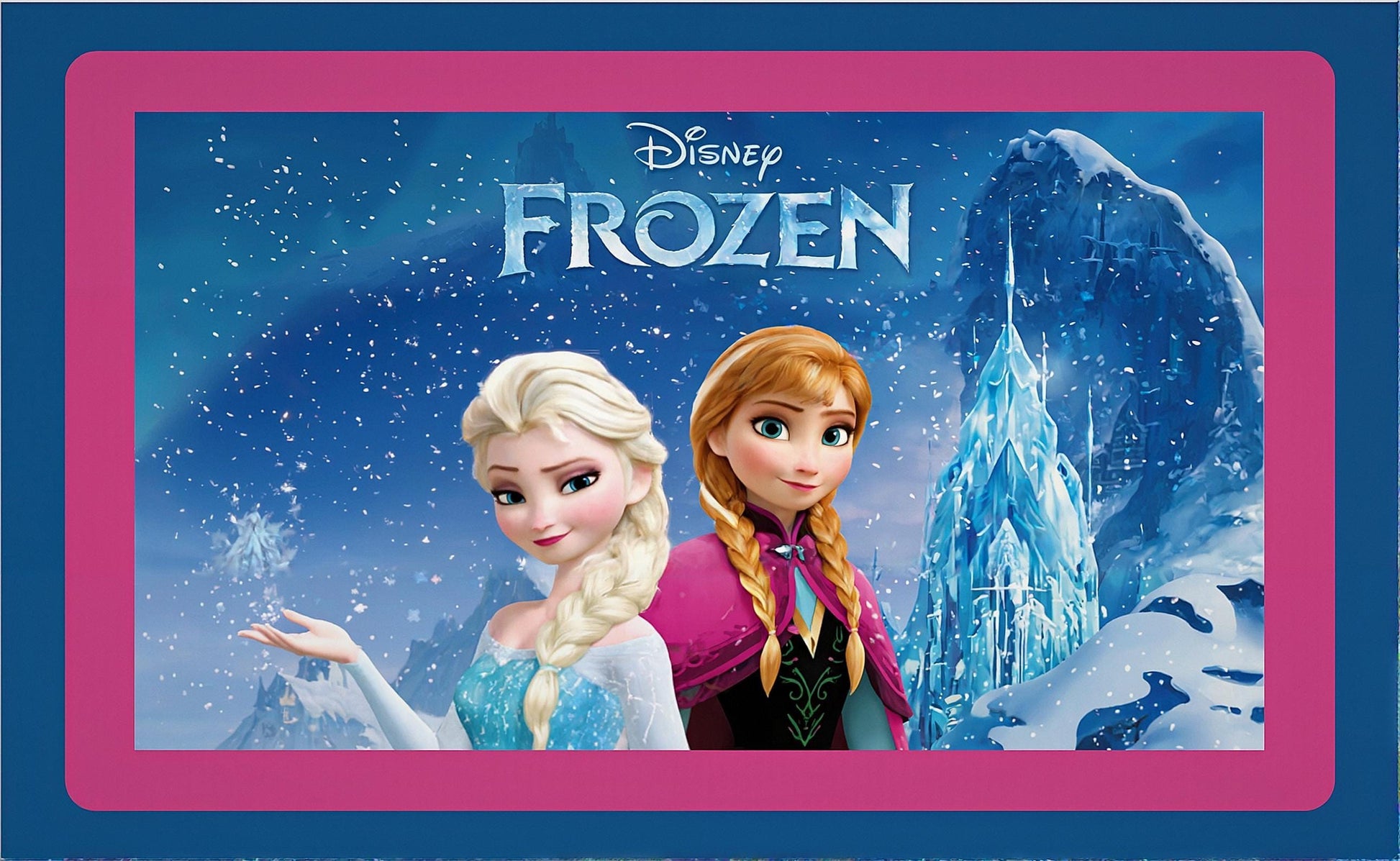 Frozen Sisters Printable Wall Art Digital Download - Elsa & Anna Ice Castle